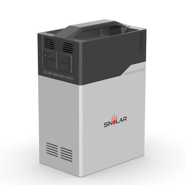 Sinolar 1000 Solar Generator All in One with 350W Inverter, 1000Wh Lithium Battery  - Solar charge + Power for TV/Fan/Wifi