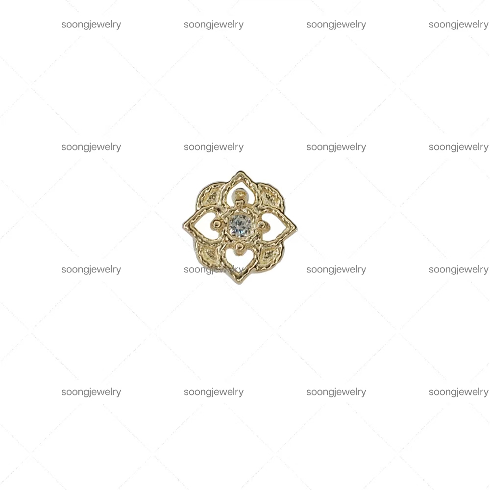 Japanese-style agete pattern lace pattern series earrings - customizable