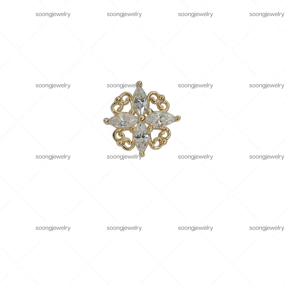 Japanese-style agete pattern lace pattern series earrings - customizable