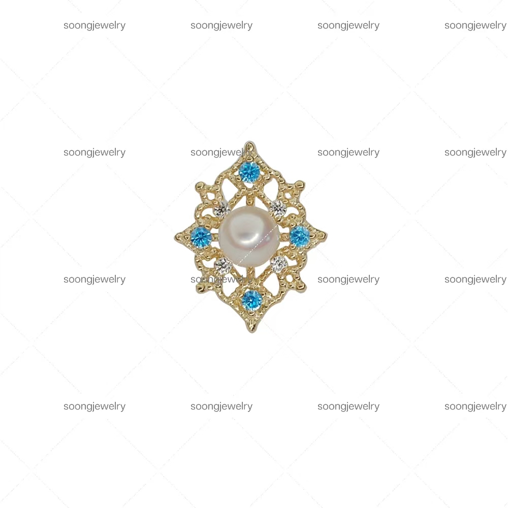 Japanese-style agete pattern lace pattern series earrings - customizable
