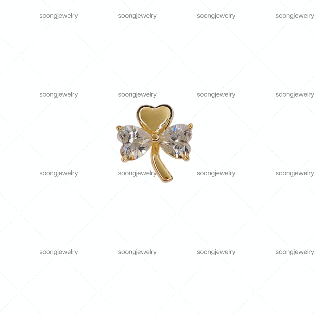 Triflora Fourleaf Clover Series Earrings - Customizable