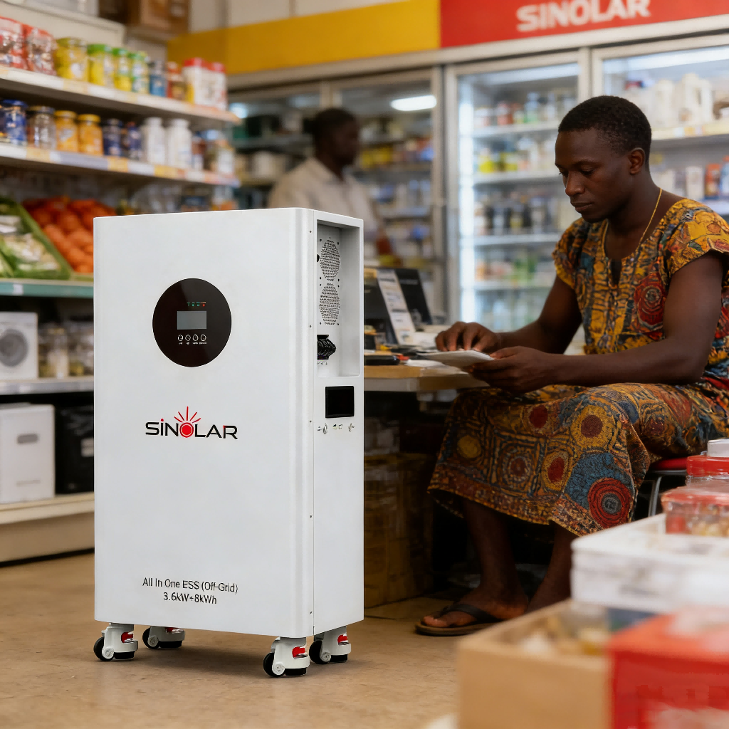 Sinolar 8000Wh Solar Generator All in One with 3600W Inverter, 8000Wh Lithium Battery ESS